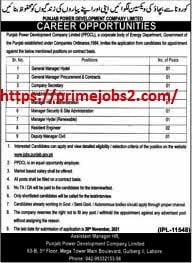 Advertisement of Punjab Power Development Company (PPDC) Jobs
